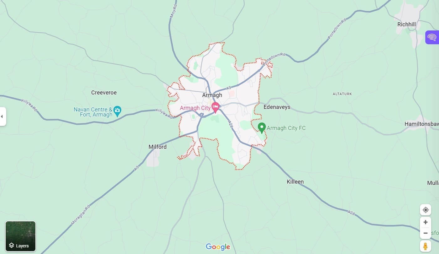 social media marketing armagh map