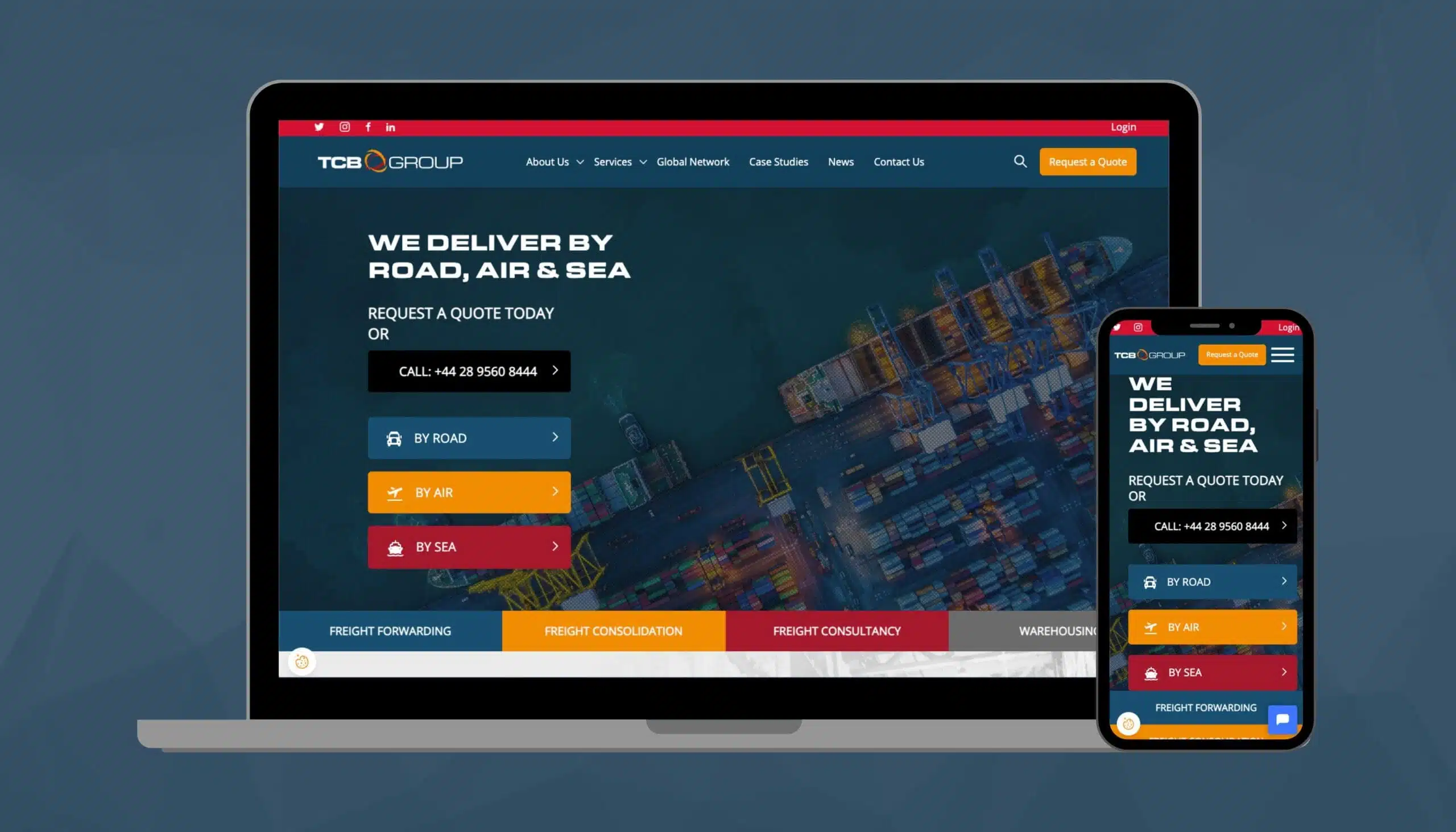 TCB Group Desktop and Mobile
